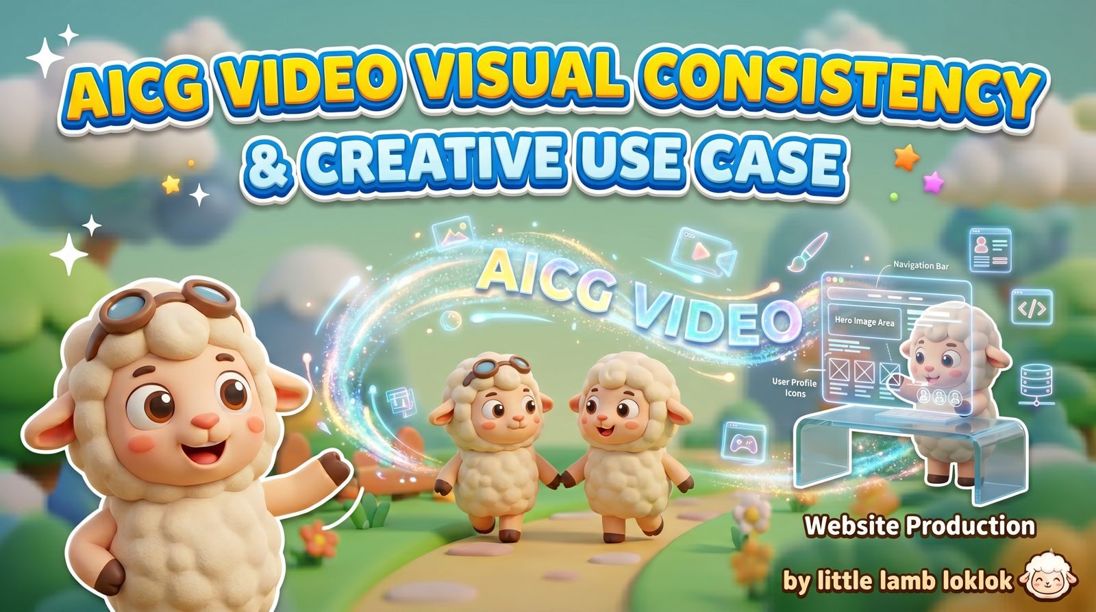 Lok Wong — 'AICG Video Visual Consistency' creative thumbnail.