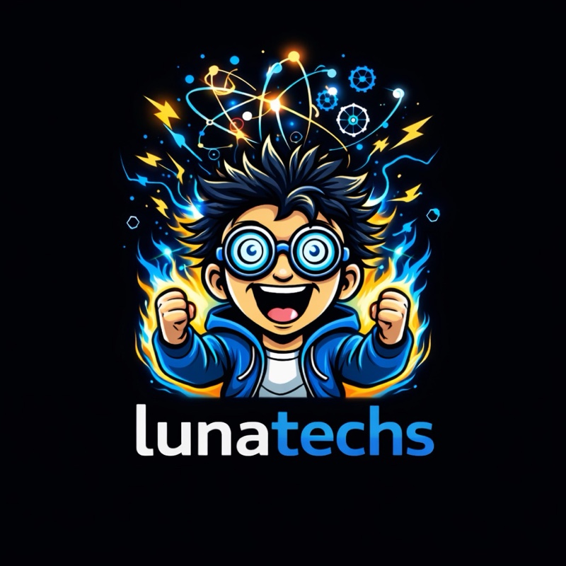 The Lunatechs signage logo.