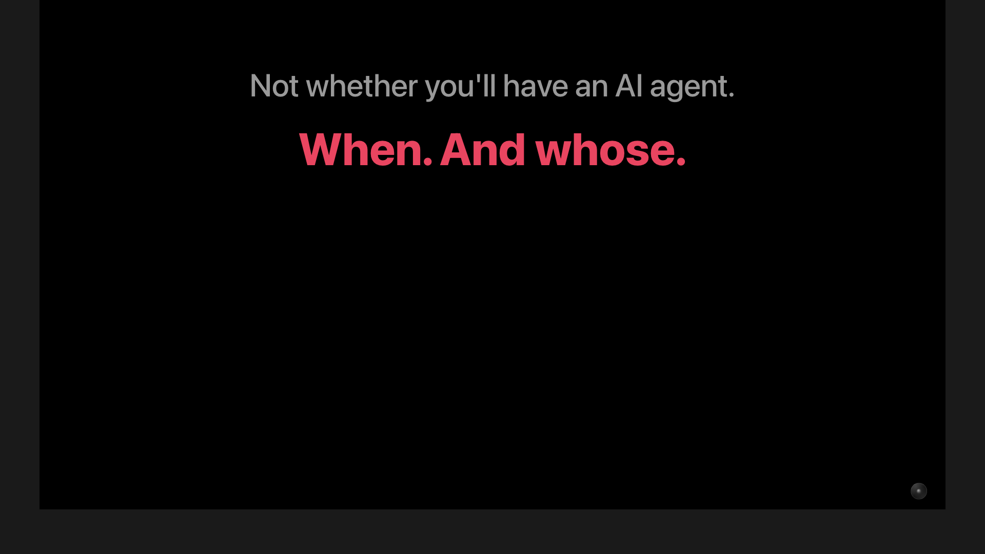 The Bottom Line slide