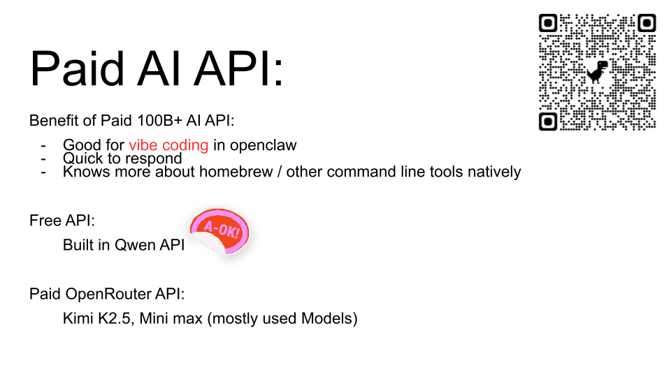 LokLok slide: Paid AI API comparison