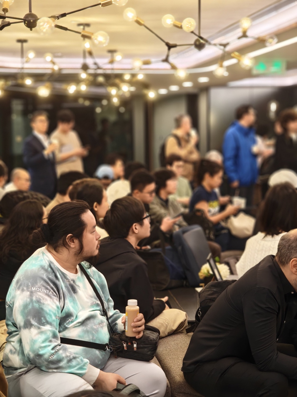 Candid audience shot with beautiful bokeh