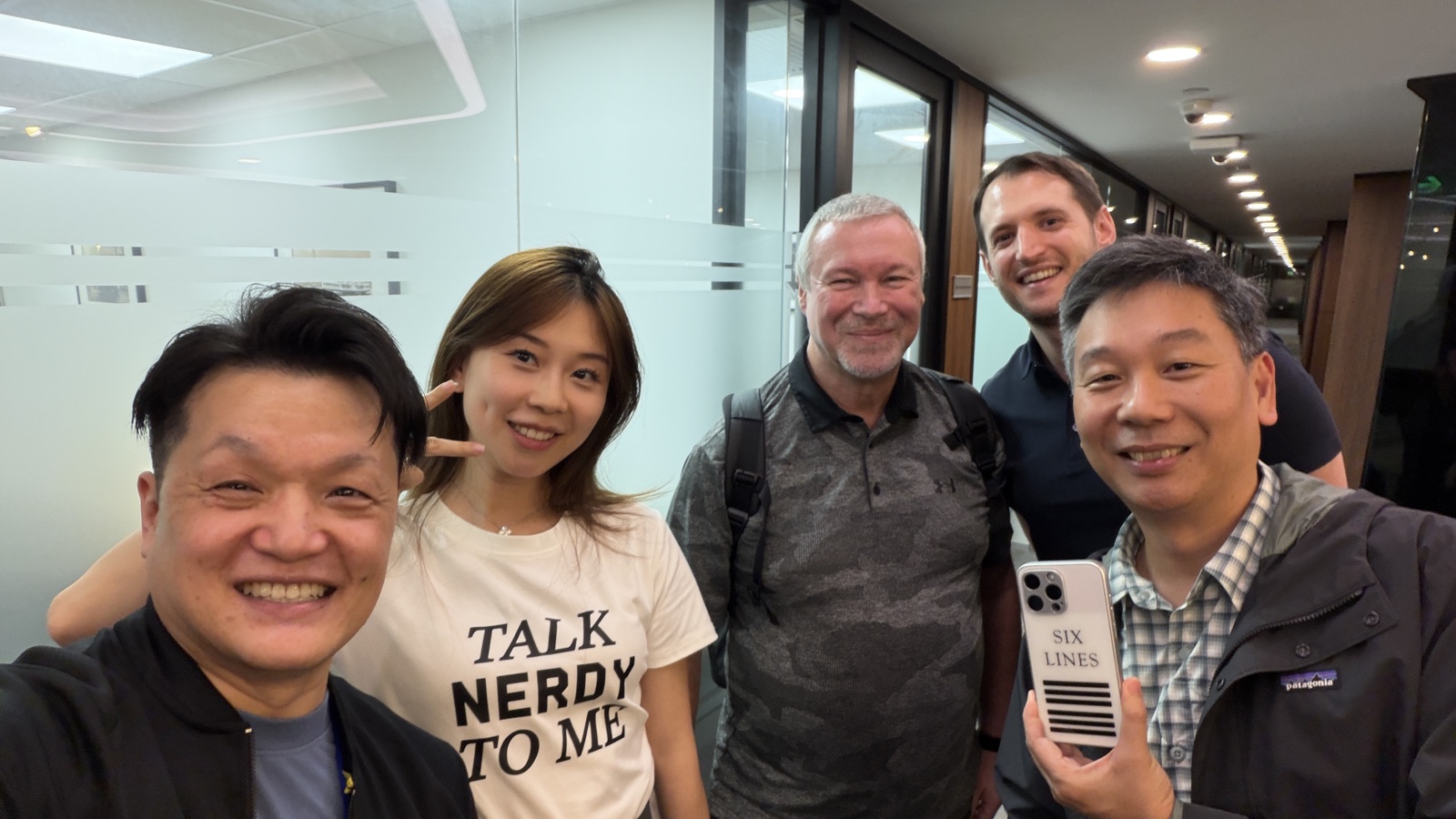 Diverse group selfie after the workshop — Six Lines